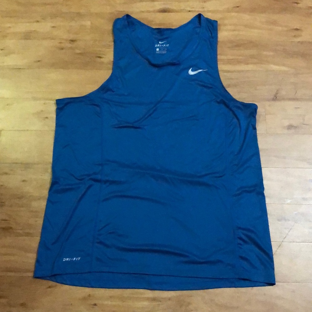 FINAL SALE - Men’s Nike Dri-Fit Tank XL Blue/Turq